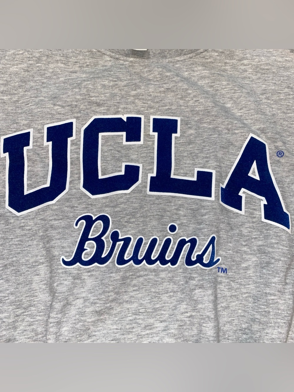 H&M UCLA Bruins Gray Sweatshirt Woman’s M Blue Letters So Cal College - Picture 4 of 7